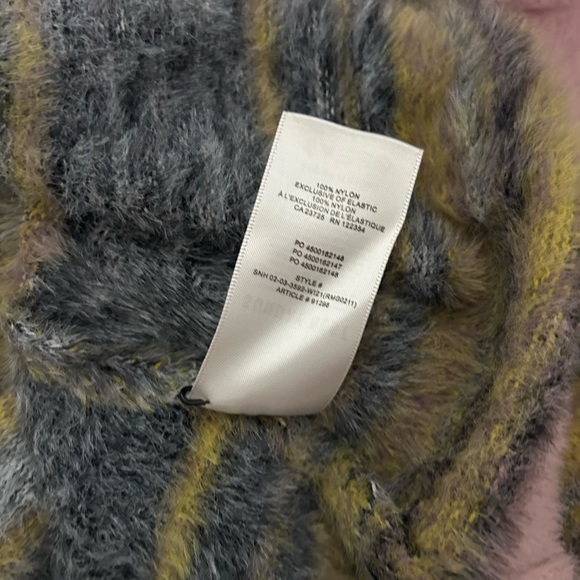 Aritzia Sunday Best Womens Reese Cropped Cardigan S Multicolor Fuzzy Button Up - Picture 6 of 9